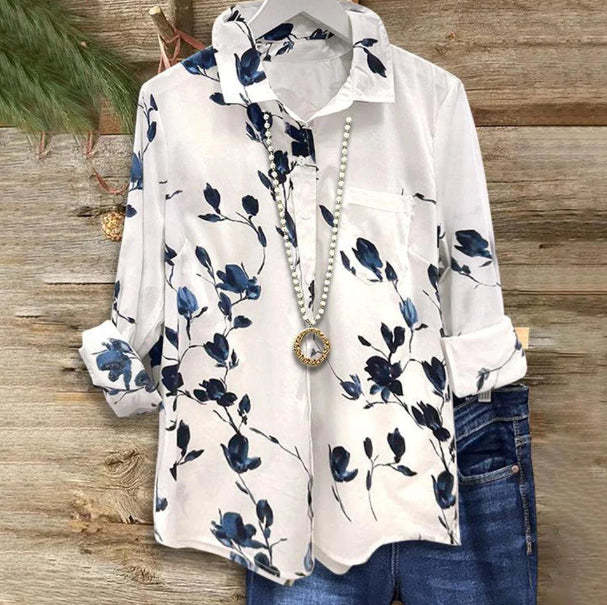Blusa de manga larga con estampado floral de Isabella Sol