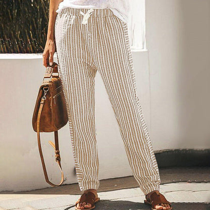 Pantalones anchos a rayas de Isabella Sol inspirados en Pinterest