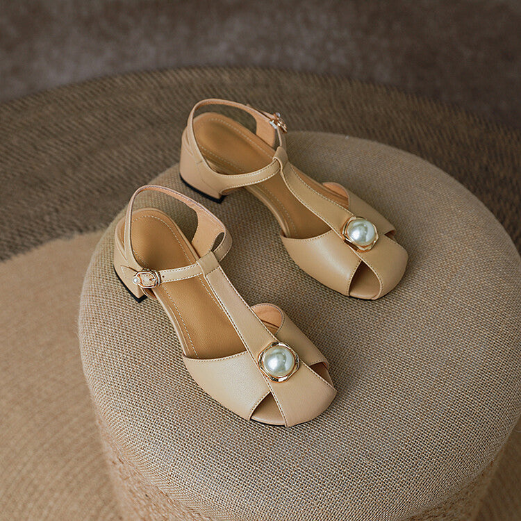 Elegantes sandalias de verano con tira en T de Isabella Sol