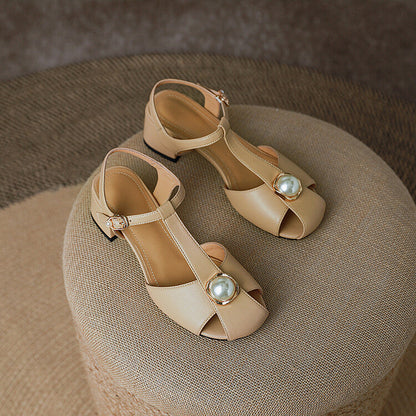 Elegantes sandalias de verano con tira en T de Isabella Sol