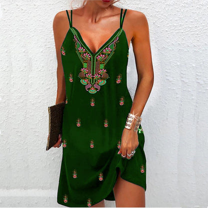 Vestido bohemio con escote en V de la colección de verano de Isabella Sol