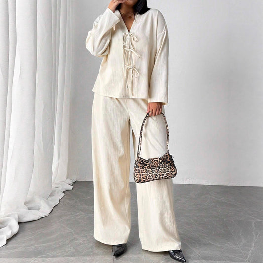 Elegant Apricot Lounge Set Isabella Sol Womenswear