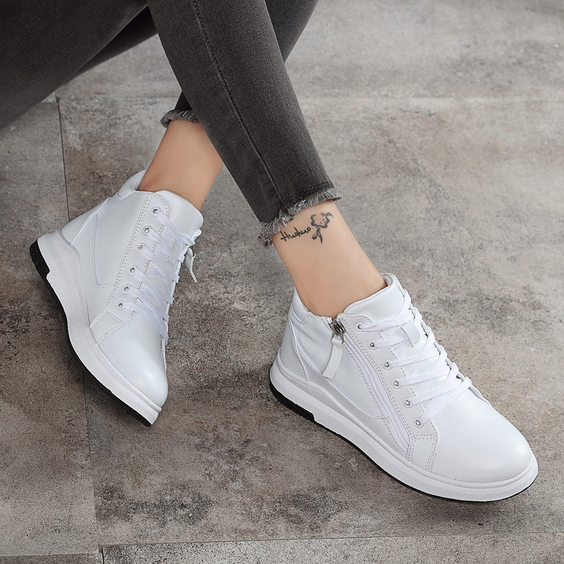 Zapatillas deportivas de cuero elegantes Isabella Sol Board Shoes