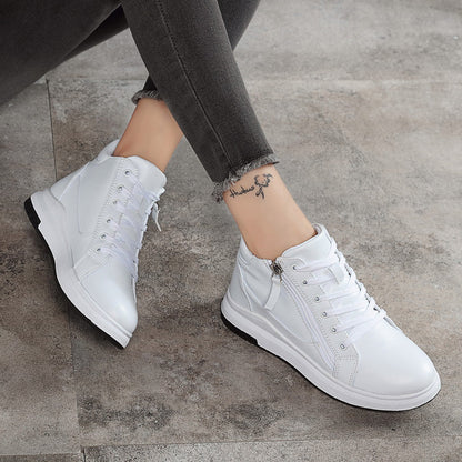 Zapatillas deportivas de cuero elegantes Isabella Sol Board Shoes
