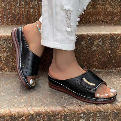 Sandalias de plataforma huecas Isabella Sol para mujer
