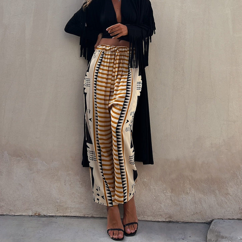 Pantalones harem con estampado bohemio de Isabella Sol