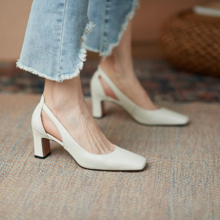Elegant Block Heel Pumps by Isabella Sol