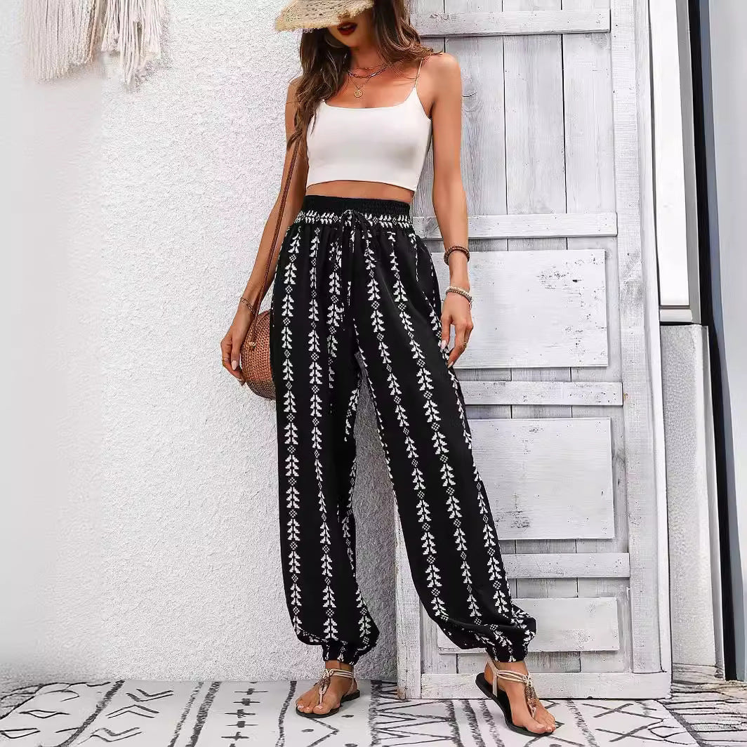 Pantalones anchos de estilo bohemio de Isabella Sol