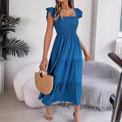 Elegant Isabella Sol Sleeveless Midi Summer Dress