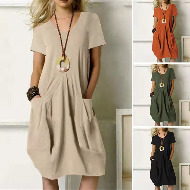 Effortless Cotton Linen Dress Isabella Sol