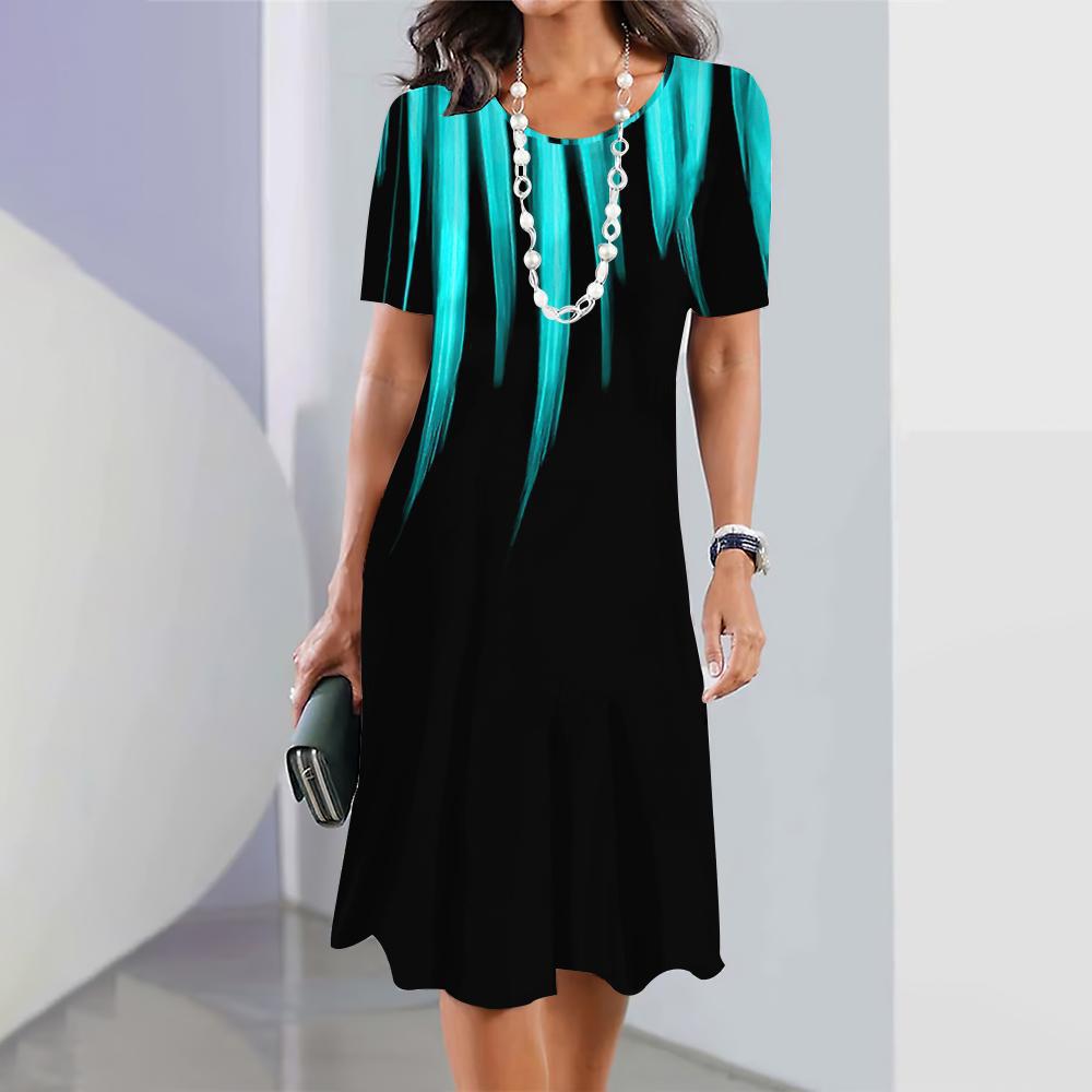 Elegante vestido de verano de tallas grandes de Isabella Sol.