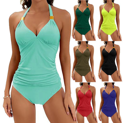 Chic Halter Bikini Set Isabella Sol Swimwear