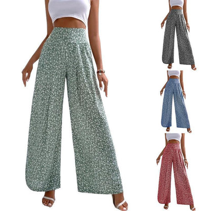 Floral Wide Leg Isabella Sol Casual Pants