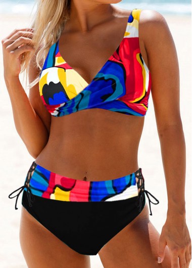 Bikini vibrante de talle alto de Isabella Sol