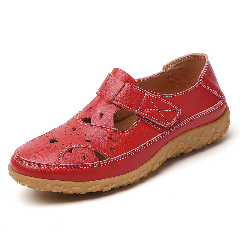 Sandalias planas cómodas con diseño calado de Isabella Sol