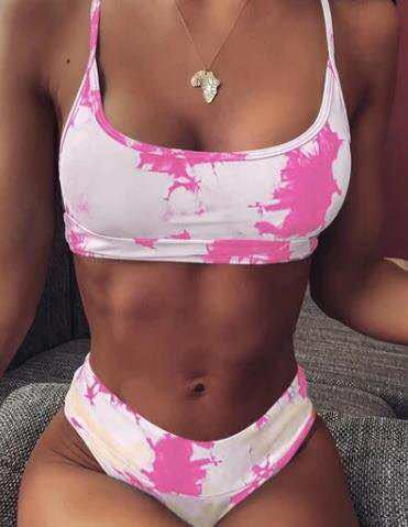 Bikini de talle alto con efecto degradado de Isabella Sol
