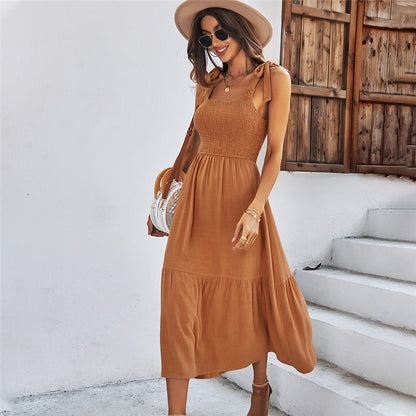 Elegante vestido de verano de corte A de Isabella Sol