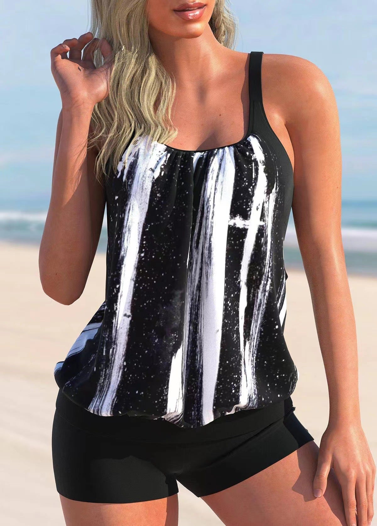 Bikini tipo bóxer de Isabella Sol inspirado en Pinterest