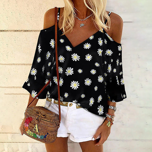 Blusa de gasa estampada elegante de Isabella Sol
