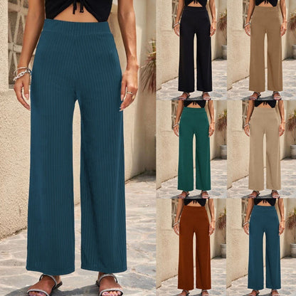 Stretch Wide-Leg Pants by Isabella Sol