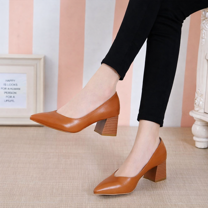 Elegantes zapatos de tacón de punta de Isabella Sol.