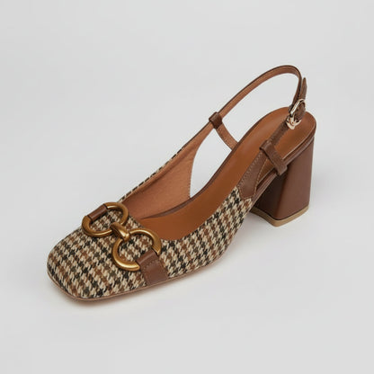 Zapatos de tacón de bloque vintage Isabella Sol