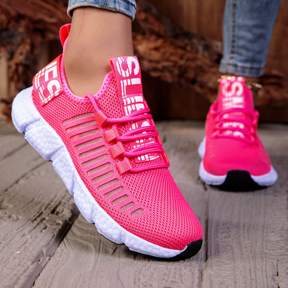 Zapatillas deportivas informales Isabella Sol de malla transpirable.