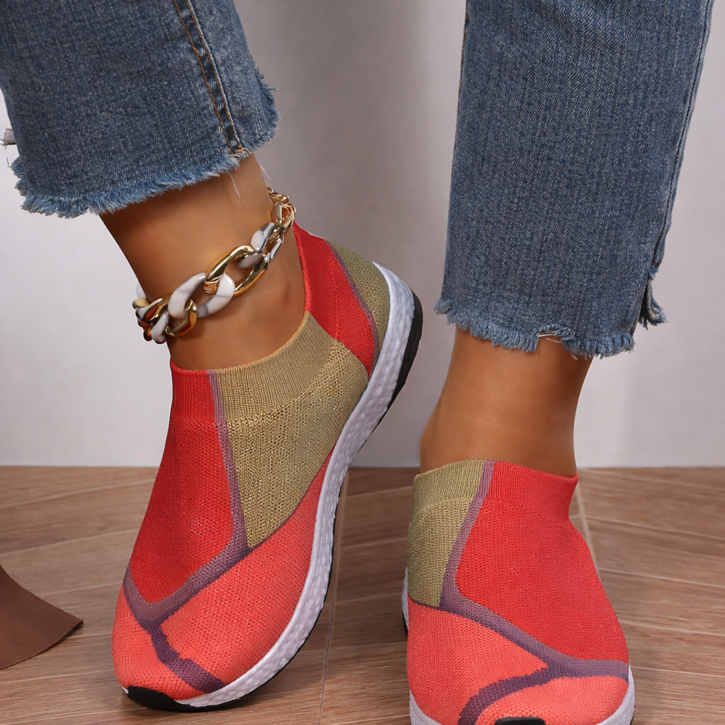 Zapatillas deportivas de malla con bloques de color de Isabella Sol
