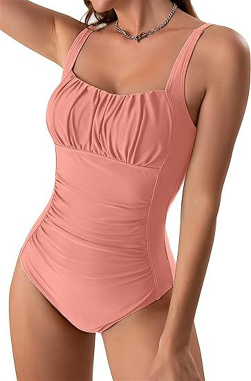 Elegante bañador de una pieza con escote cuadrado de Isabella Sol.