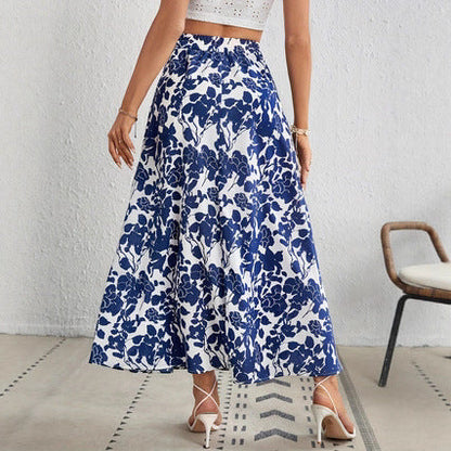 Falda plisada floral elegante de Isabella Sol