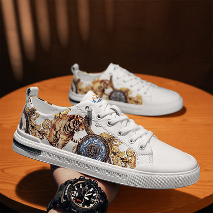 Zapatillas deportivas de piel artesanal Isabella Sol para hombre, ideales para el día a día.