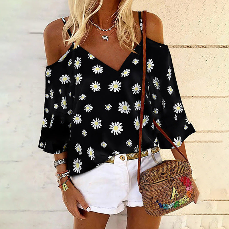 Blusa de gasa estampada elegante de Isabella Sol