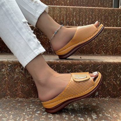 Sandalias de plataforma huecas Isabella Sol para mujer