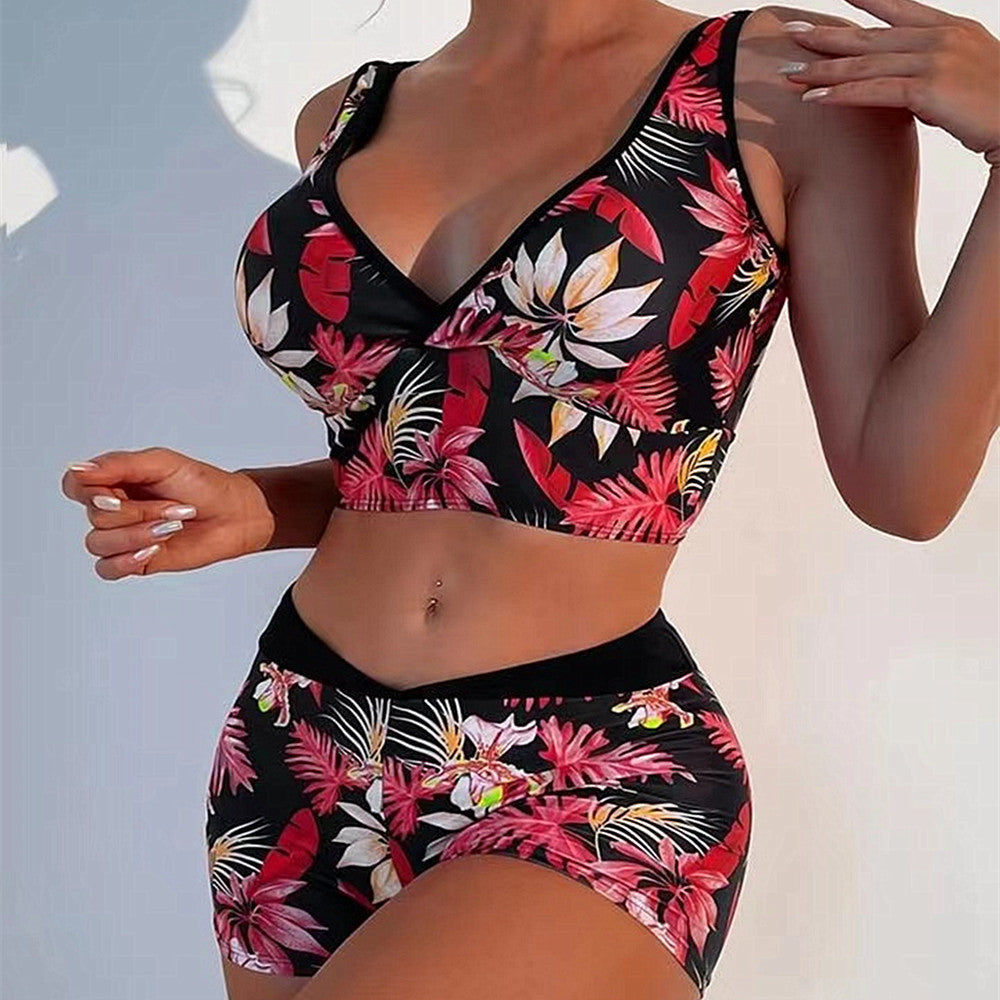 Bikini bóxer estampado vibrante de Isabella Sol