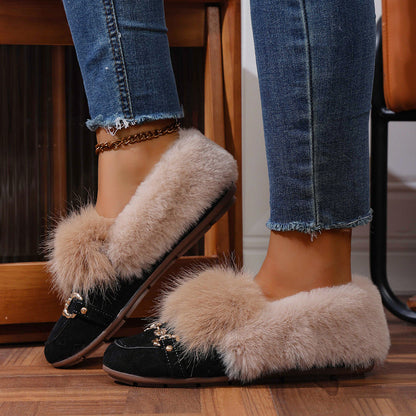 Mocasines de felpa aterciopelada de Isabella Sol