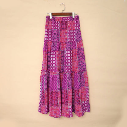 Falda larga Isabella Sol con estampado bohemio