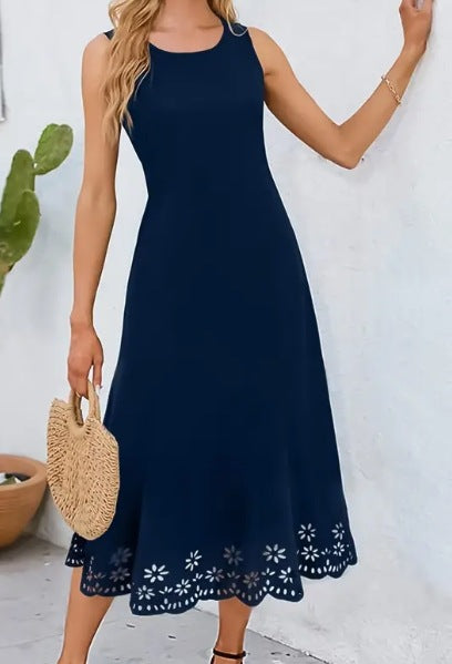 Vestido midi sin mangas de corte A de Isabella Sol