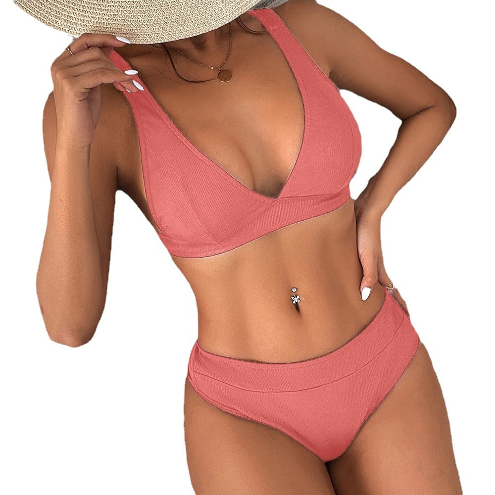 Conjunto de bikini elegante de canalé Isabella Sol