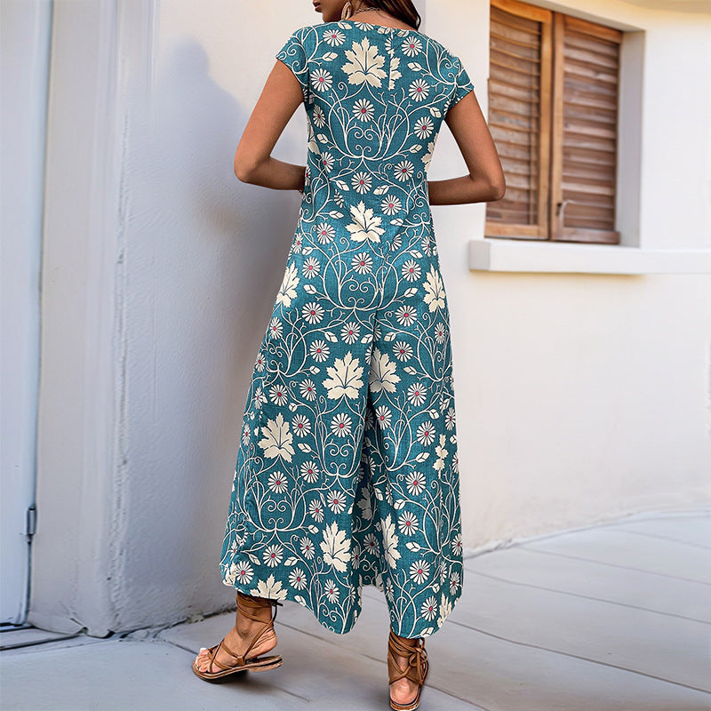 Mono ancho con estampado floral de Isabella Sol