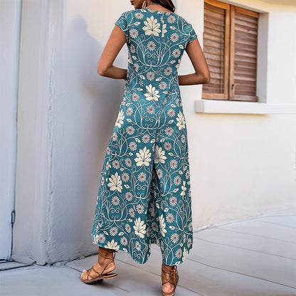 Mono ancho con estampado floral de Isabella Sol