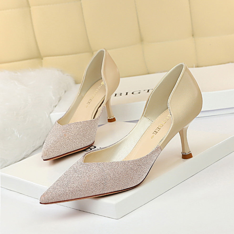 Elegant Color Block Heels by Isabella Sol