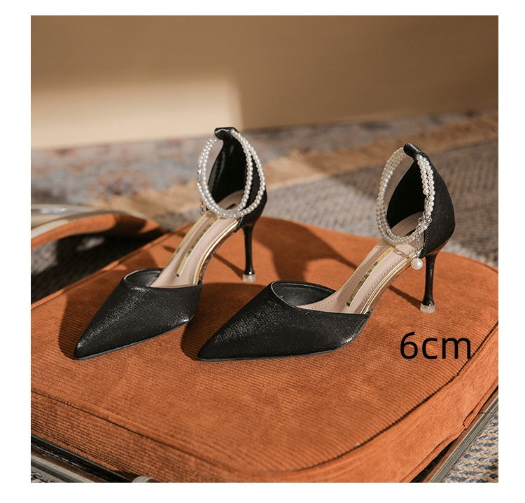 Elegantes sandalias de tacón de aguja con hebilla de Isabella Sol