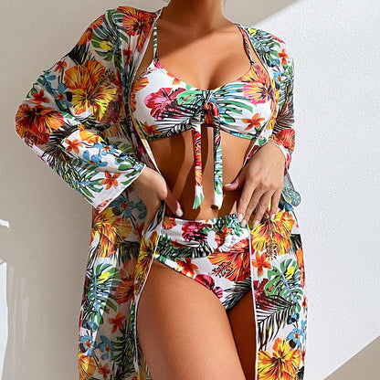 Conjunto de bikini floral dividido de Isabella Sol