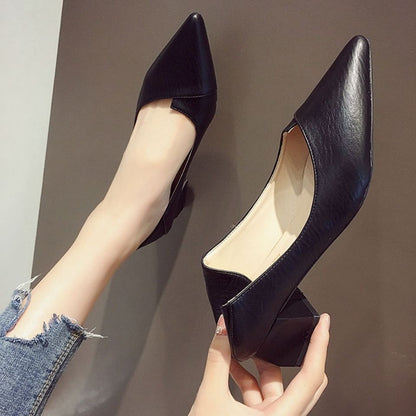 Zapatos de tacón ancho versátiles de Isabella Sol