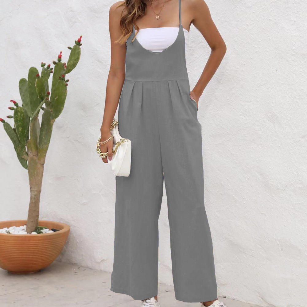 Elegante mono informal de Isabella Sol, confeccionado en lino.