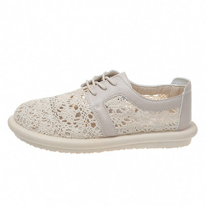 Zapatos planos informales de ganchillo transpirable Isabella Sol