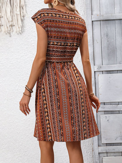 Vestido bohemio de corte A estilo Isabella Sol para el verano.