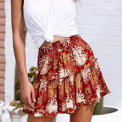 Falda con estampado floral vibrante de Isabella Sol