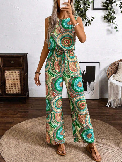 Mono sin mangas estampado estilo bohemio de Isabella Sol