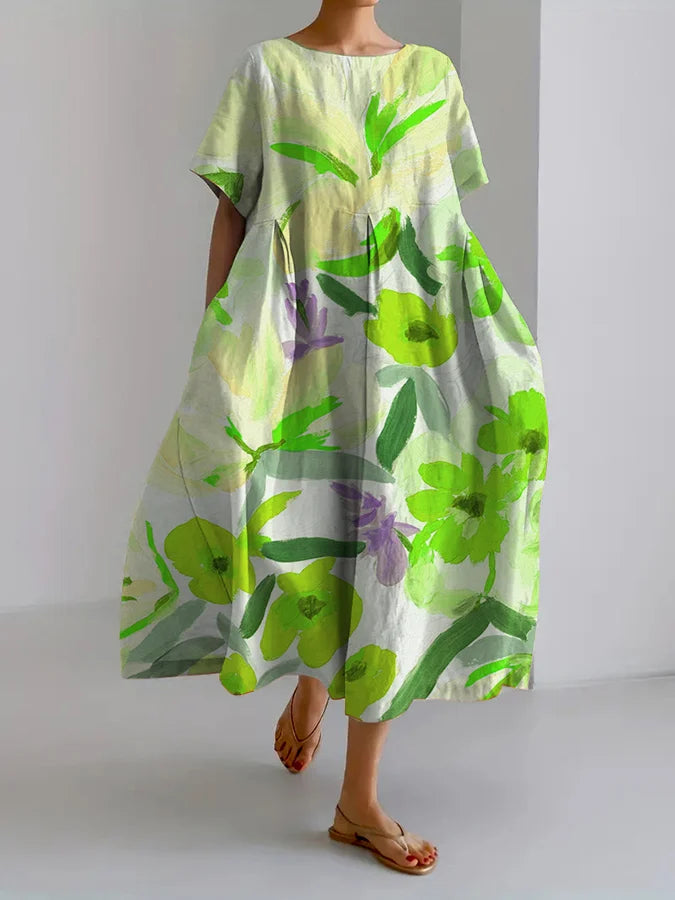 Vestido midi de verano con estampado floral de Isabella Sol